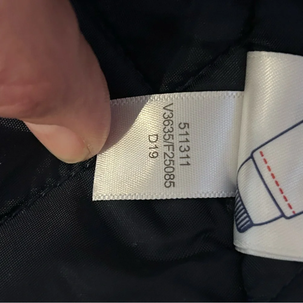 LANDS END NAVY‎ MEDIUM 10-12 ALL WEATHER COAT JACKET GROW-A-LONGS